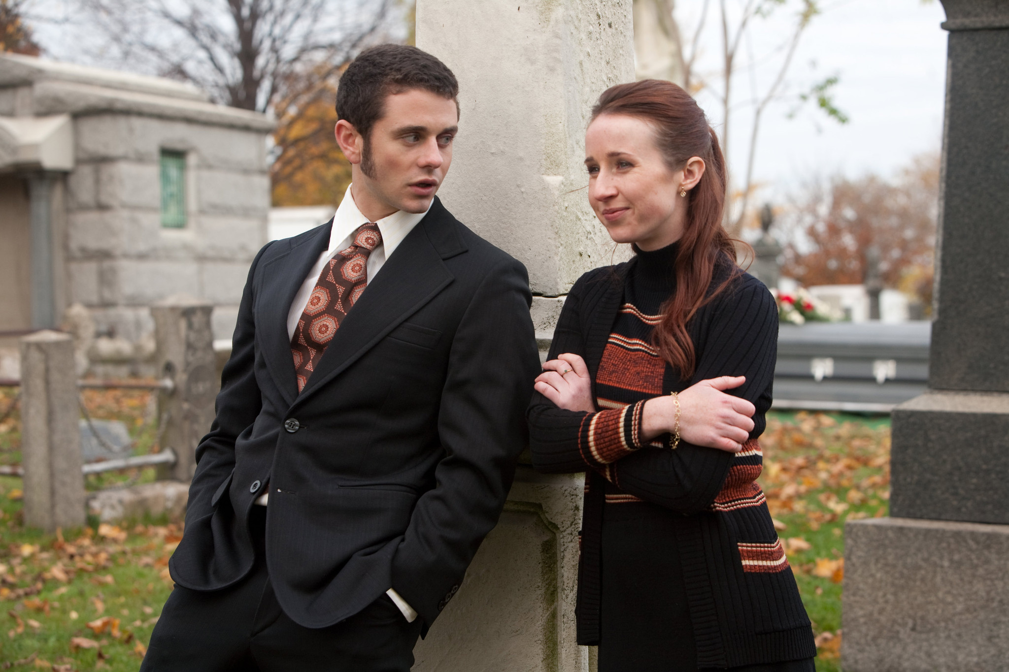 Still of Leslie Murphy and Nick Thurston in White Irish Drinkers (2010)