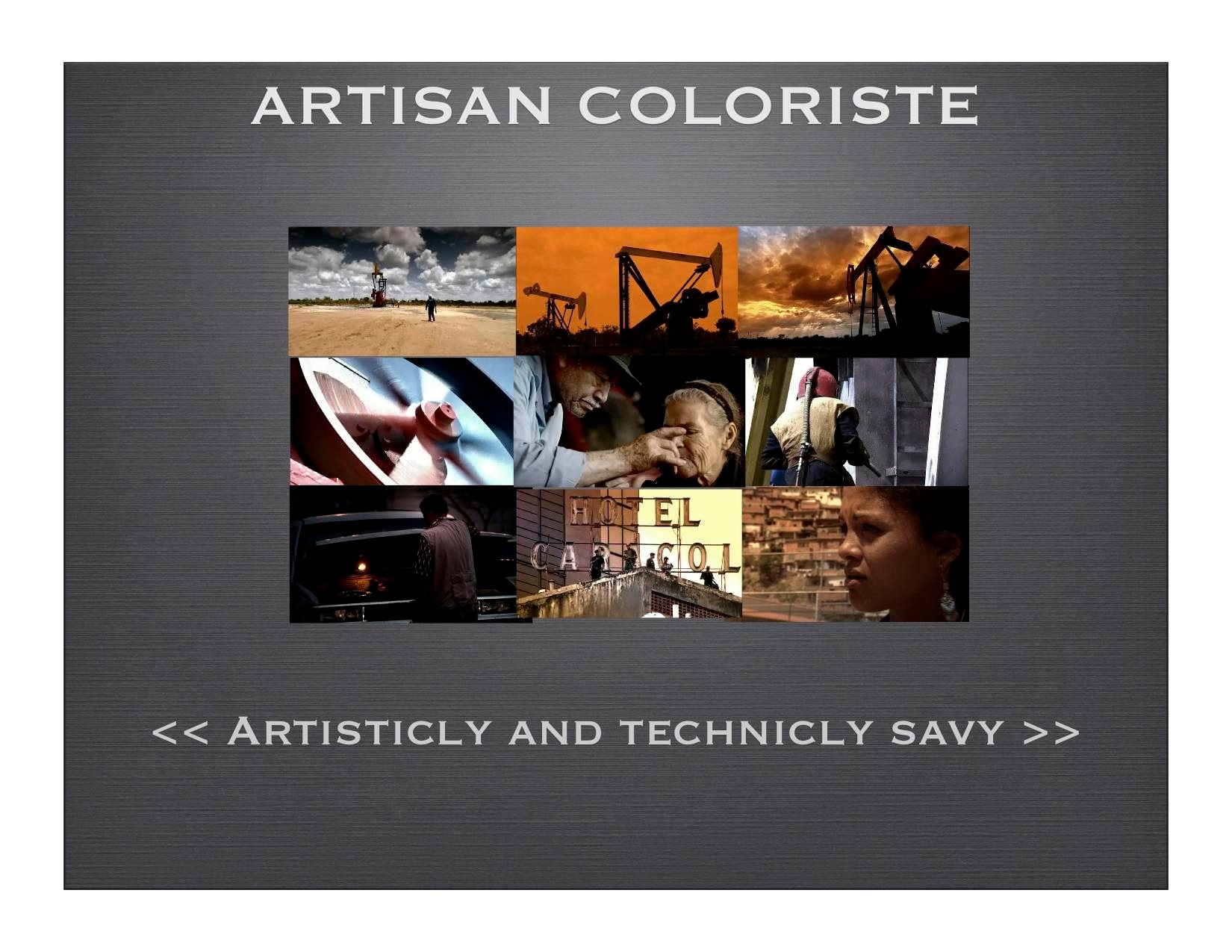 Colorist work FCP Montreal presentation