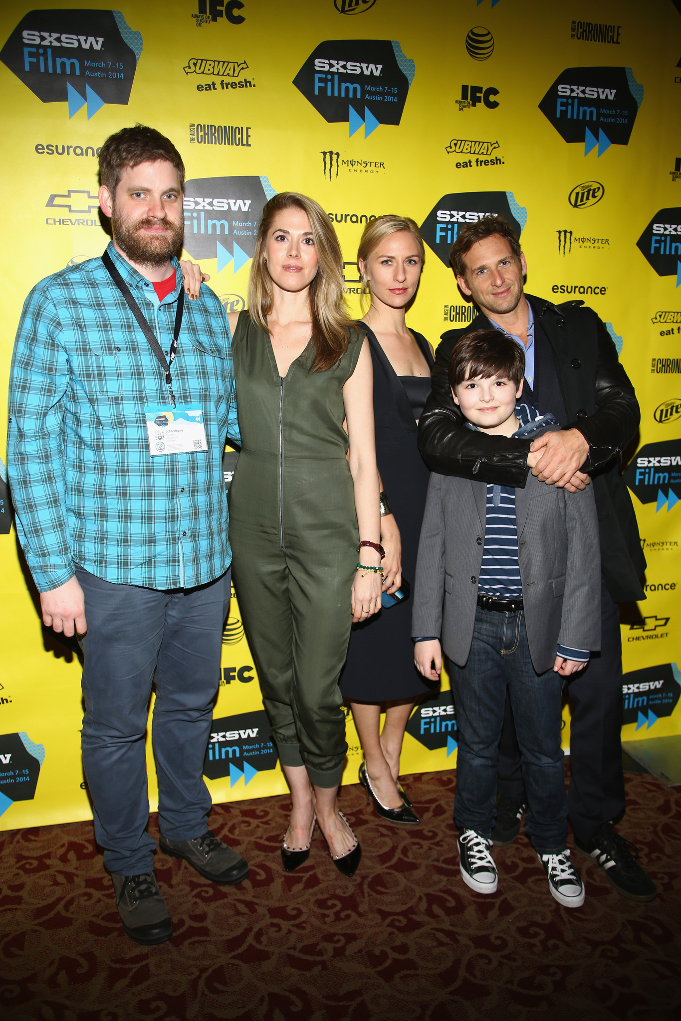 Josh Lucas, John Magary, Mickey Sumner, Lucy Owen and Cory Nichols at event of The Mend (2014)
