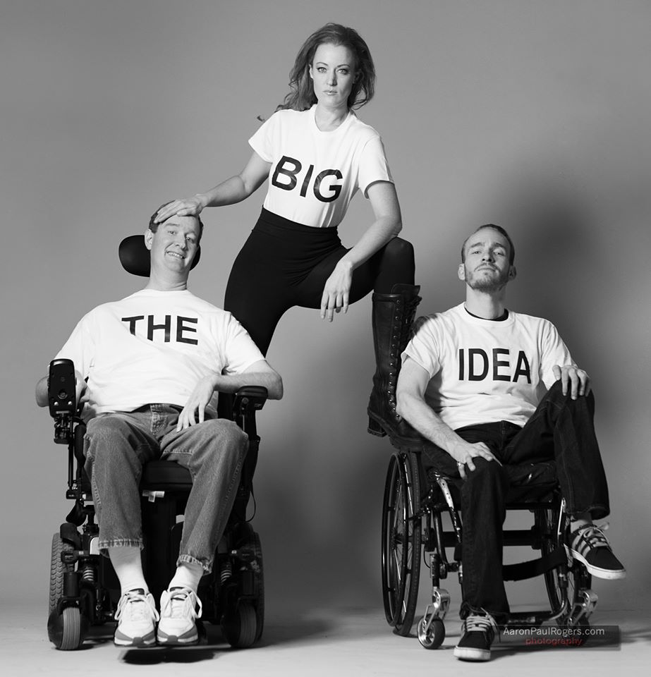 Adele René and her brothers supporting THE BIG IDEA campaign of the Christopher and Dana Reeve Foundation. Pictured here with Brian and Benedict. Brian had ALS. Ben has a spinal cord injury from an accident. http://www.reevebigidea.org