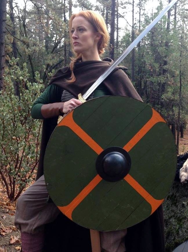 As Viking Shield Maiden on 