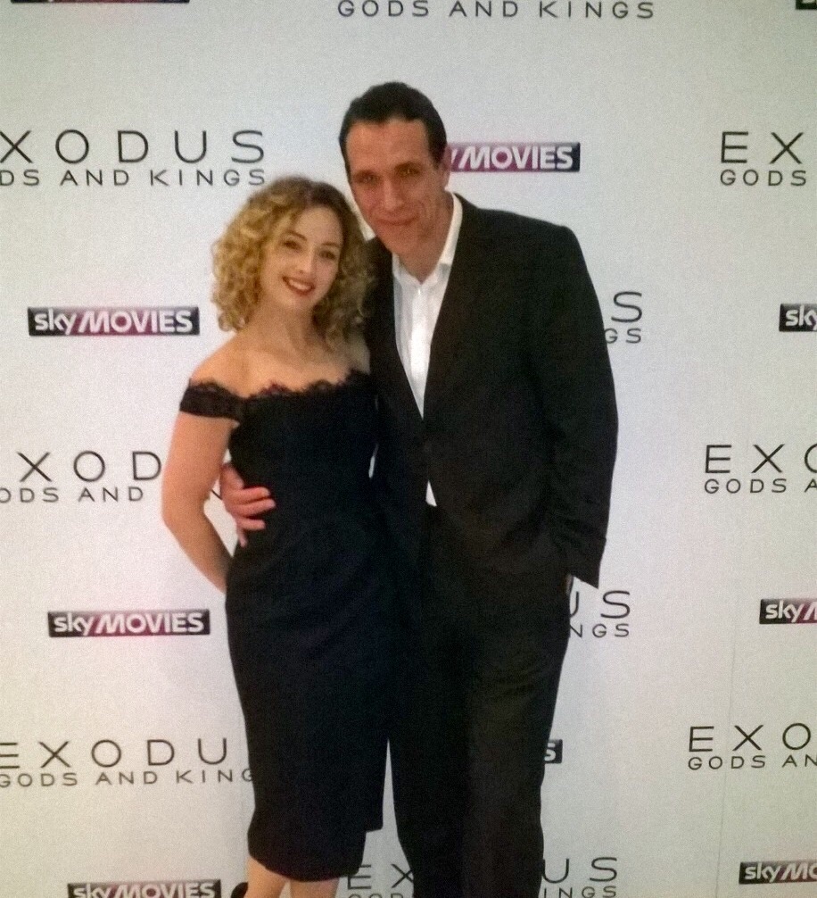 With Reanne Farley at the World Premier of Exodus Gods And Kings.