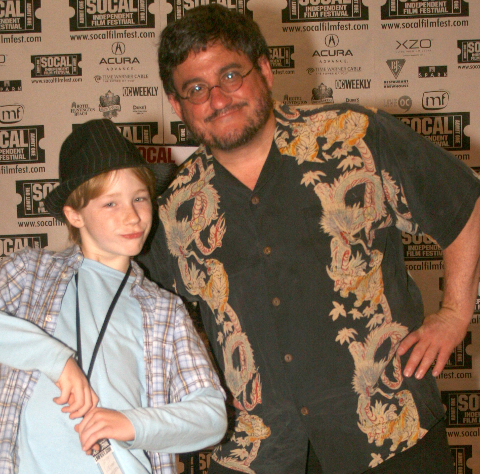 J.F. Lawton and Joey Luthman at the Opening of the SOCAL Int'l. Film Festival 2008