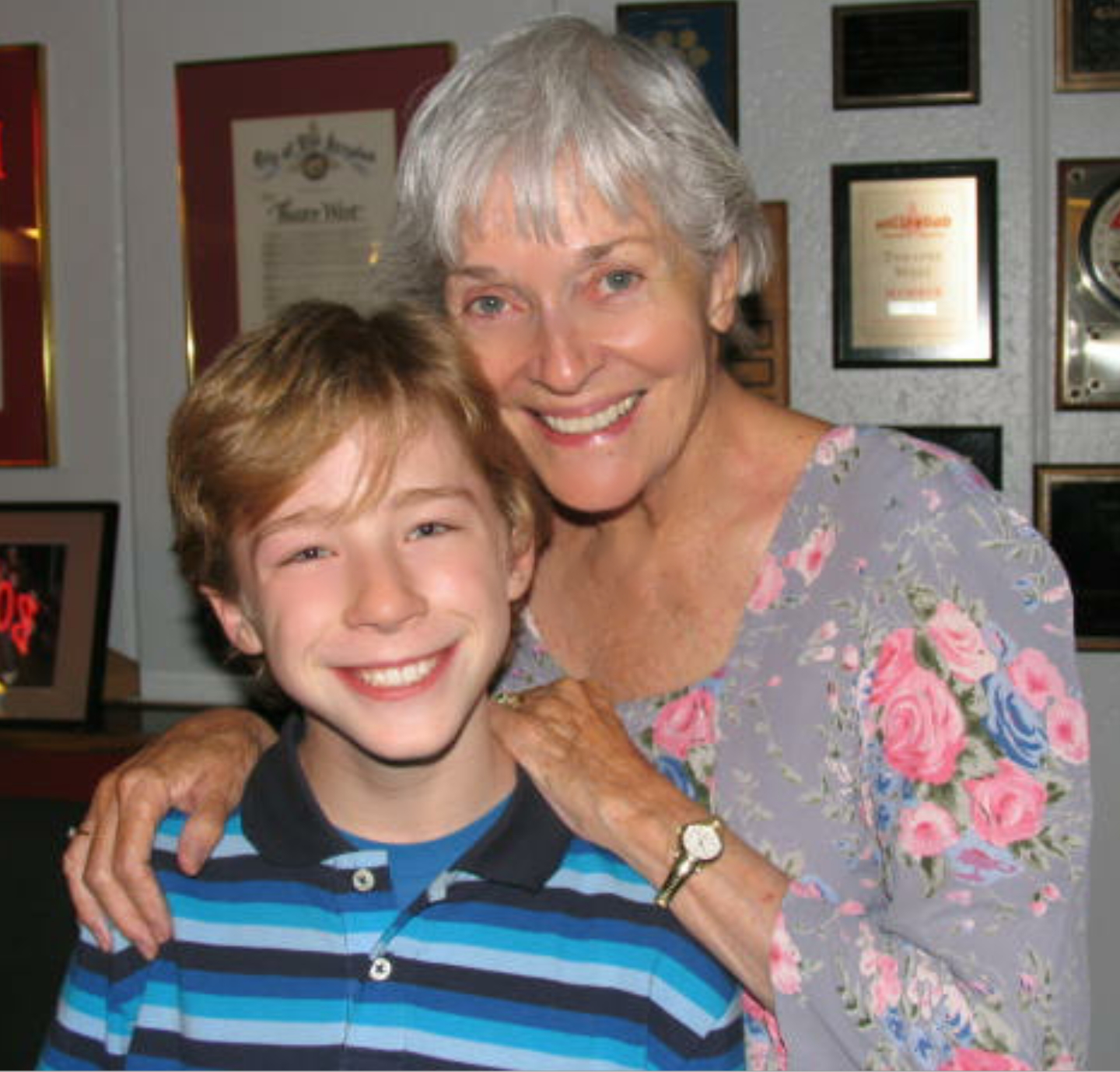 Lee Meriwether and Joey Luthman in the Staged Reading of 