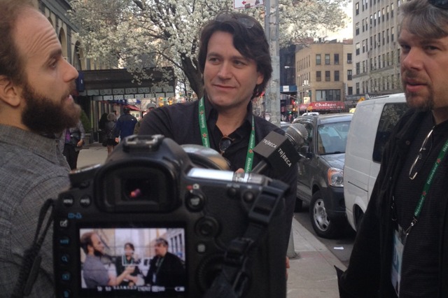 Kris Arnold and Karl Mehrer interviewed by Ben Sinclair at the Tribeca Film Festival