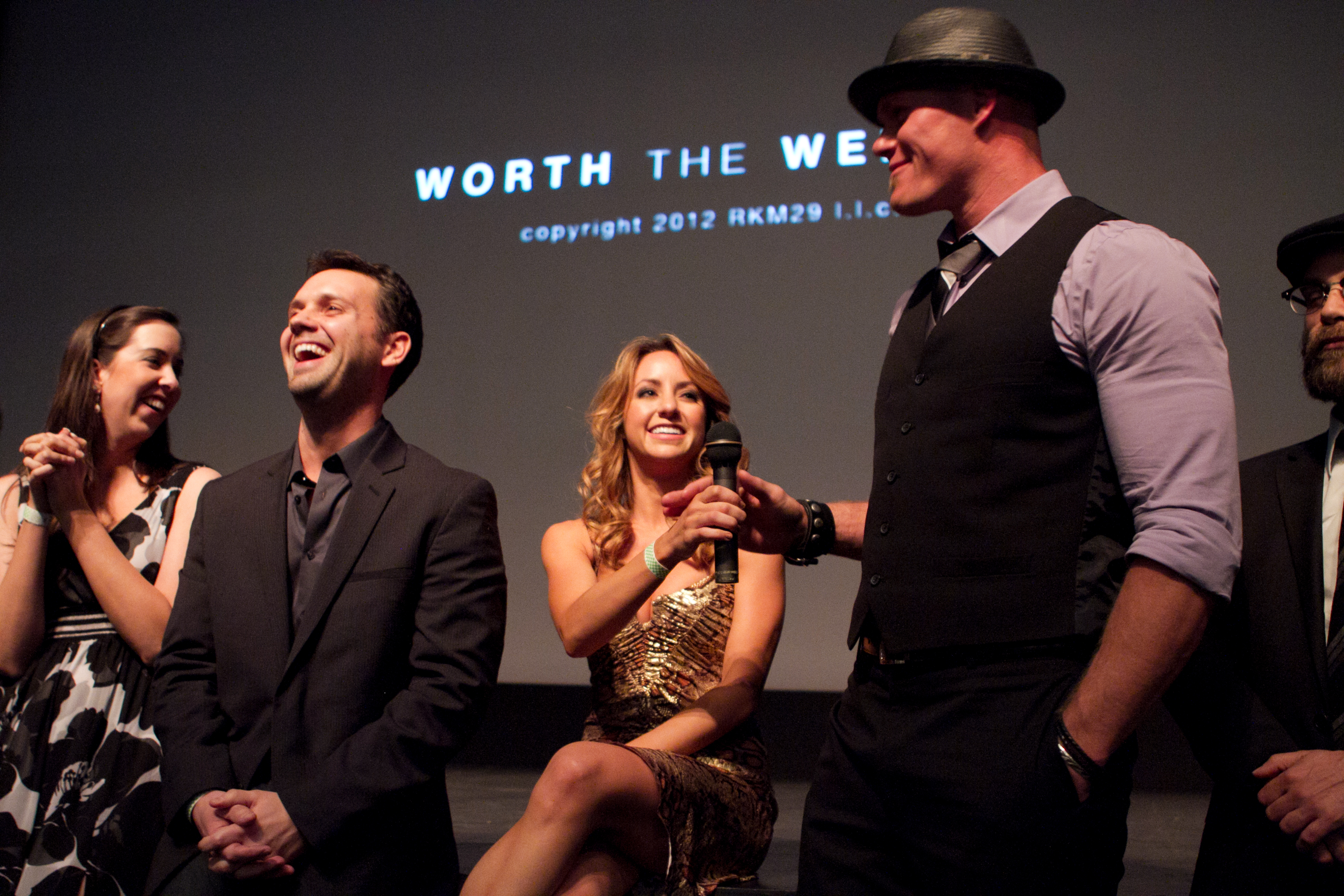 World Premiere of WORTH THE WEIGHT at Cinequest, with Associate Producer Alexandra Santoro and cast members Jacquelyn Umof and Jess Allen.