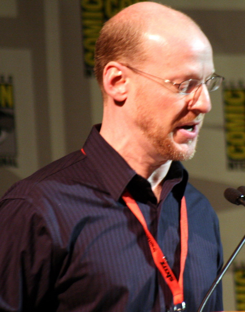 Phil Plait, of badastronomy.com, moderates the Mythbusters panel.