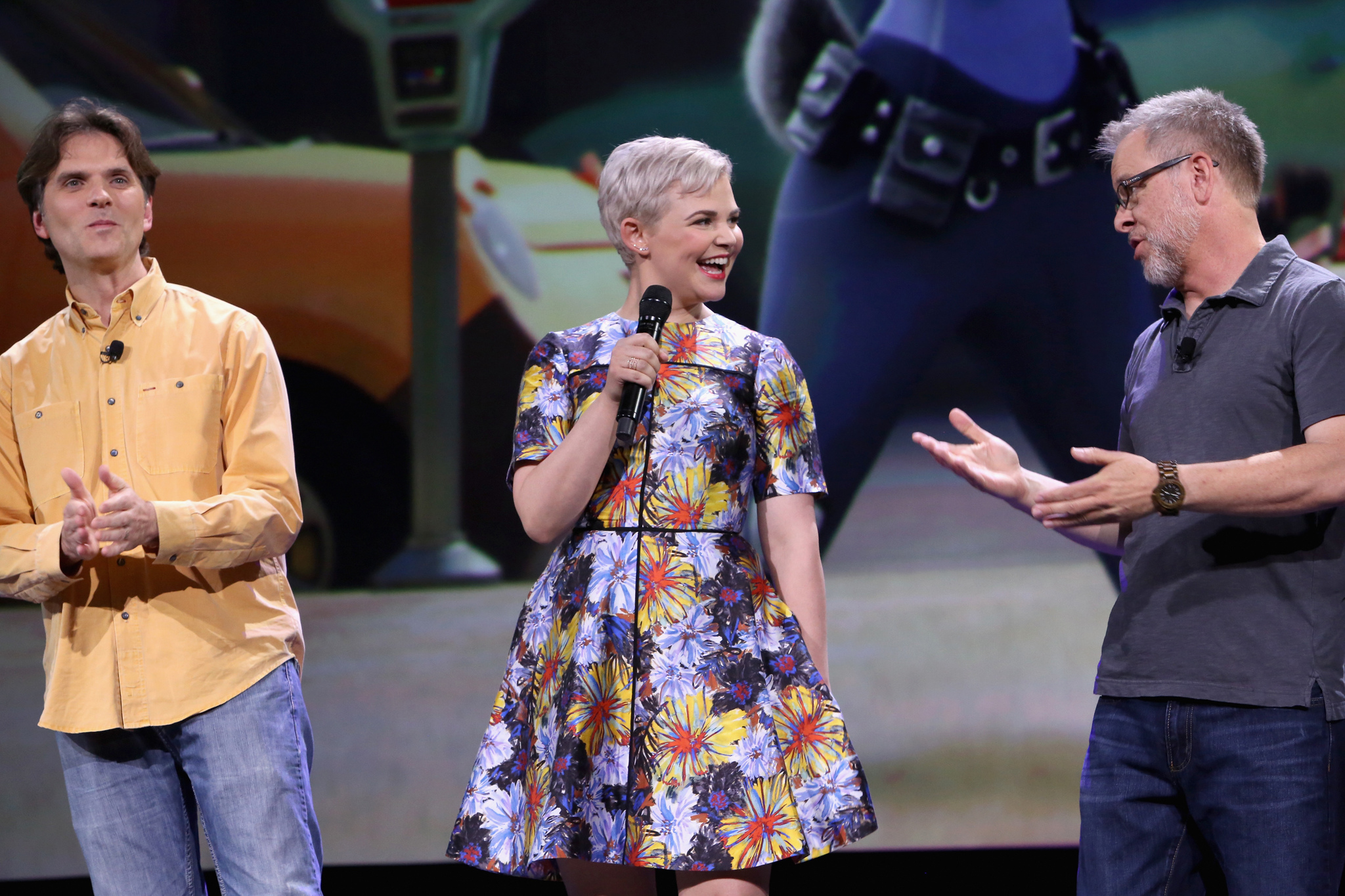 Ginnifer Goodwin, Byron Howard, Rich Moore and Howard Rich