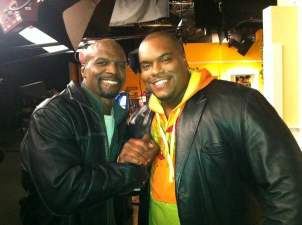 Sean Ringgold Here with Terry Crews on the Set of 