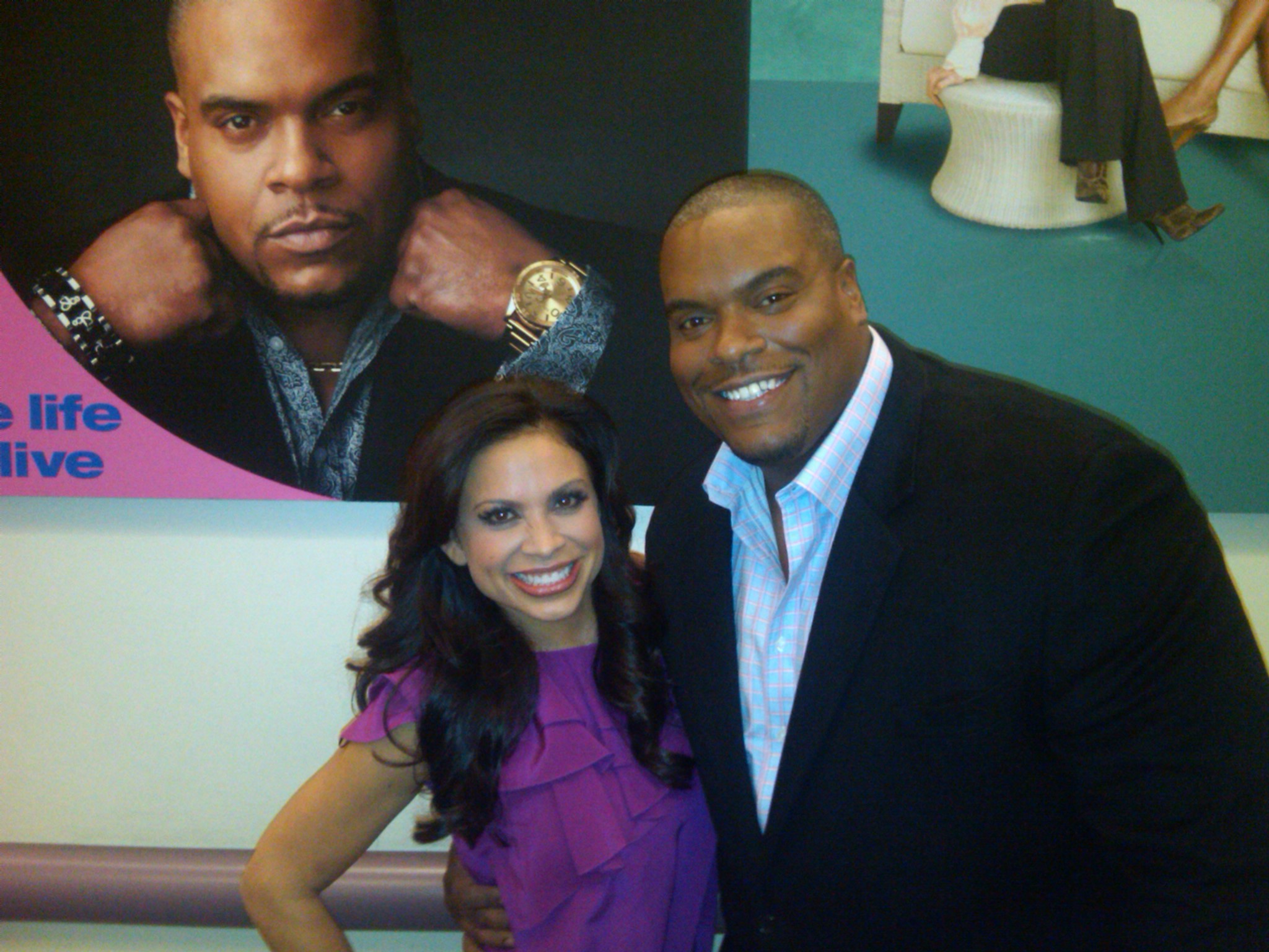 Sean Ringgold Here at the old One life to Live studios with Carolina Bermudez.