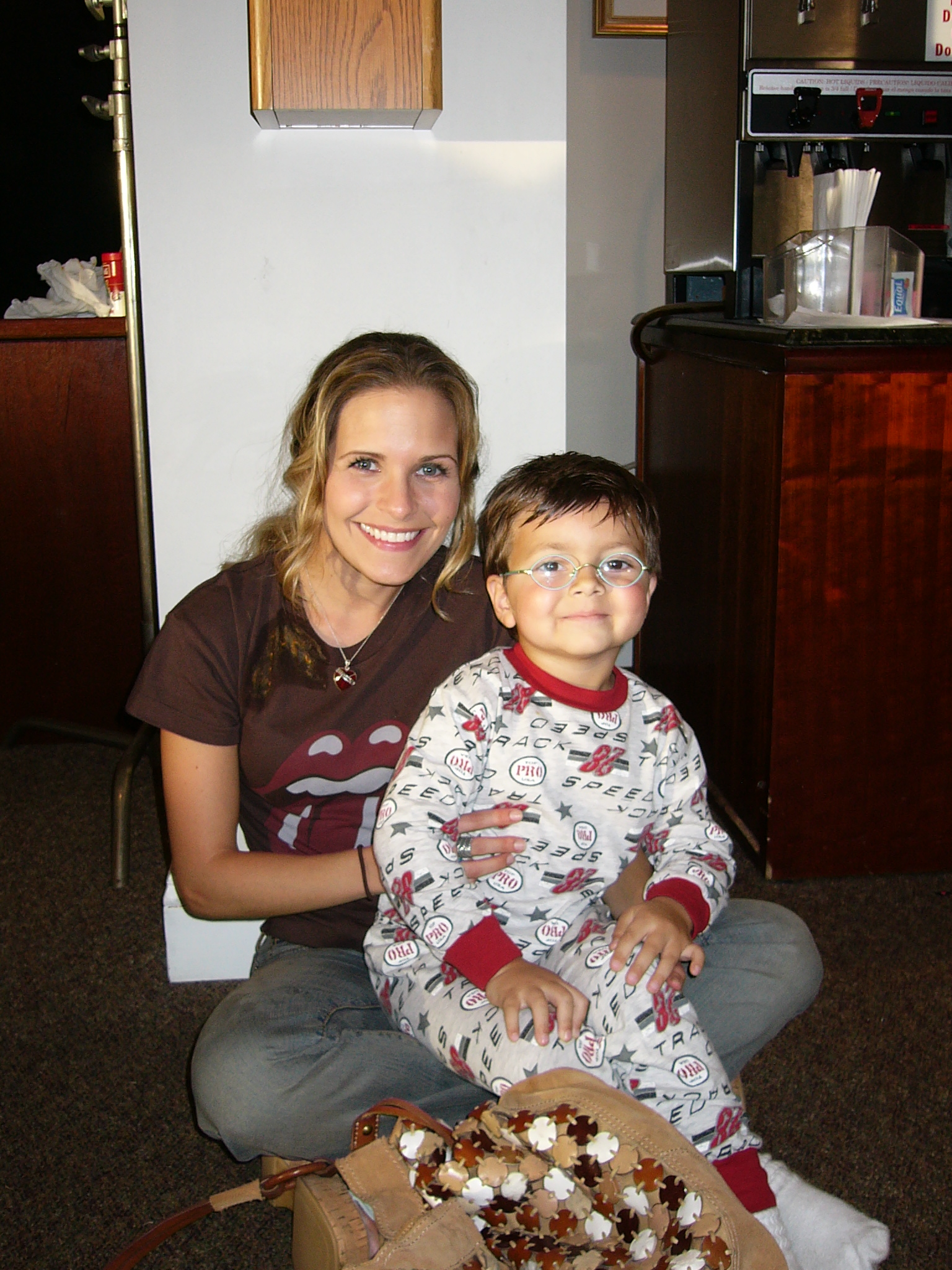 Sally Pressman & John White Jr. during the filming of the Pilot Episode.