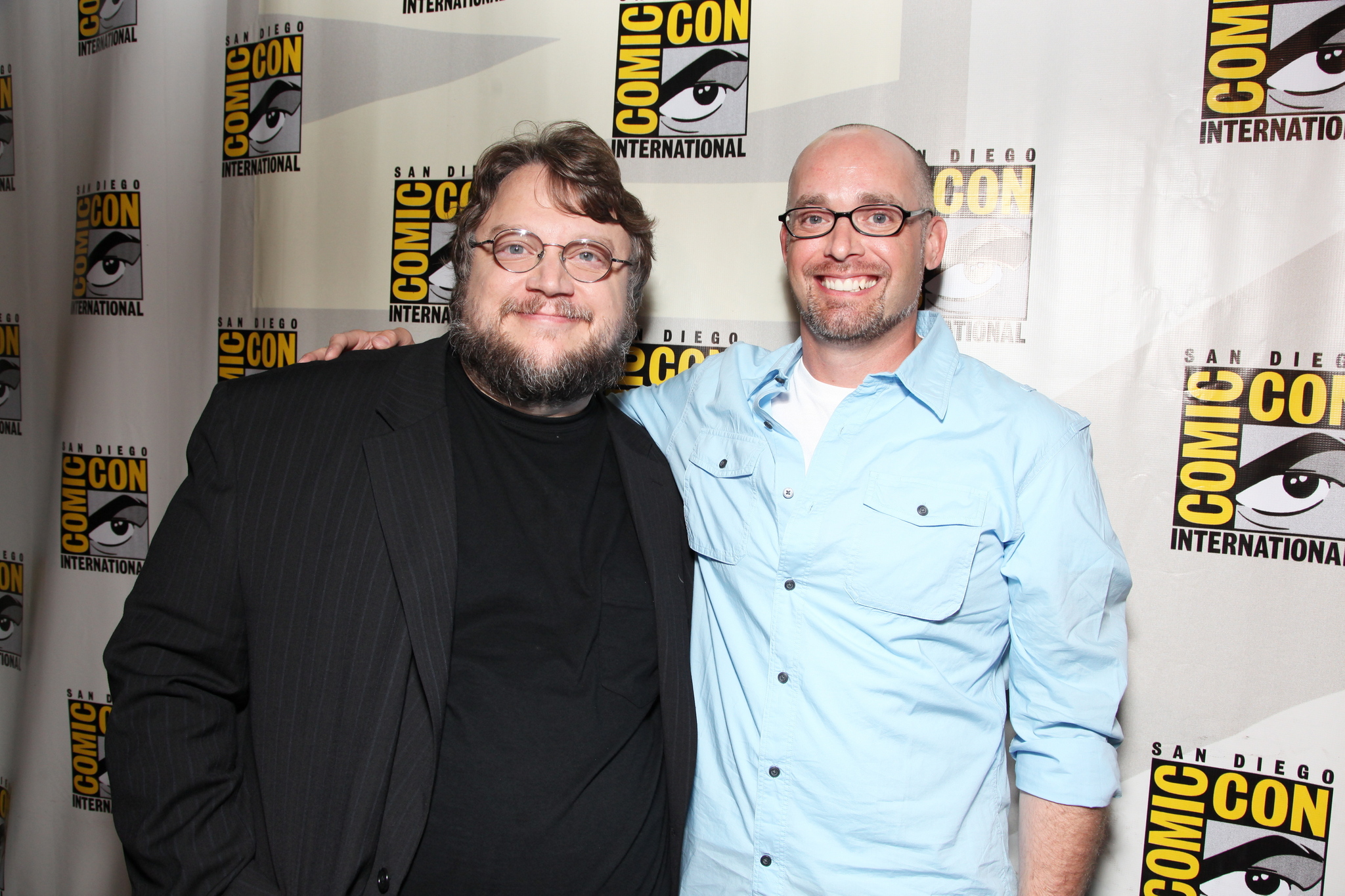 Guillermo del Toro and Troy Nixey at event of Nebijok tamsos (2010)
