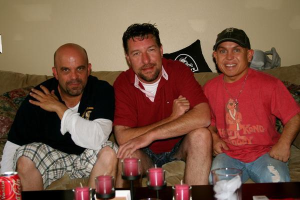 Lee Arenberg and Marty Klebba from all the Pirates of the Caribbean movies and Rob