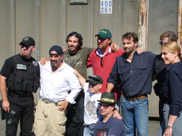 On Set Lee Arenberg, RC Everbeck, Marty Klebba, George Katt and Rob Holloway