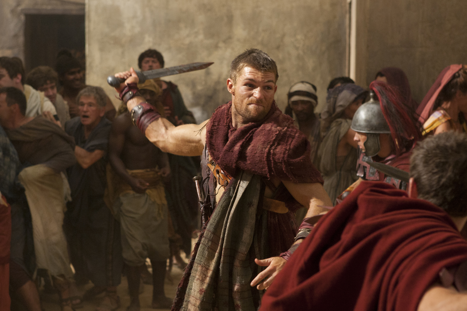 Still of Liam McIntyre in Spartacus: Blood and Sand (2010)