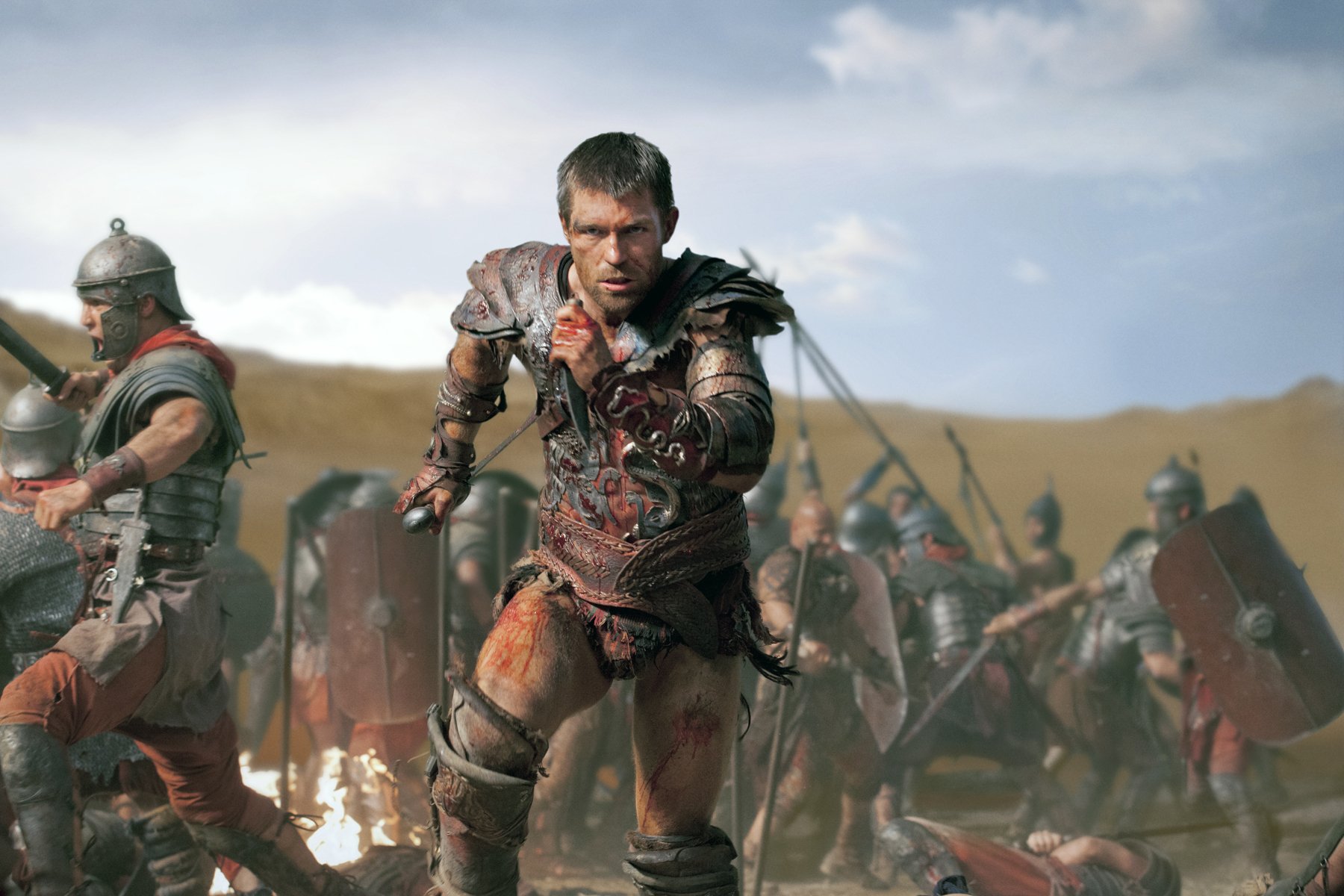 Still of Liam McIntyre in Spartacus: Blood and Sand (2010)