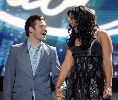 Jordin Sparks and Blake Lewis at event of American Idol: The Search for a Superstar (2002)