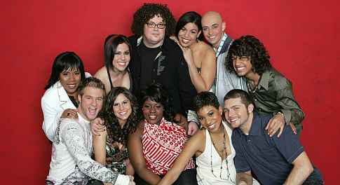 Melinda Doolittle, Sanjaya Malakar, Jordin Sparks, Gina Glocksen, Chris Sligh, Haley Scarnato, Phil Stacey, LaKisha Jones and Blake Lewis in American Idol: The Search for a Superstar (2002)