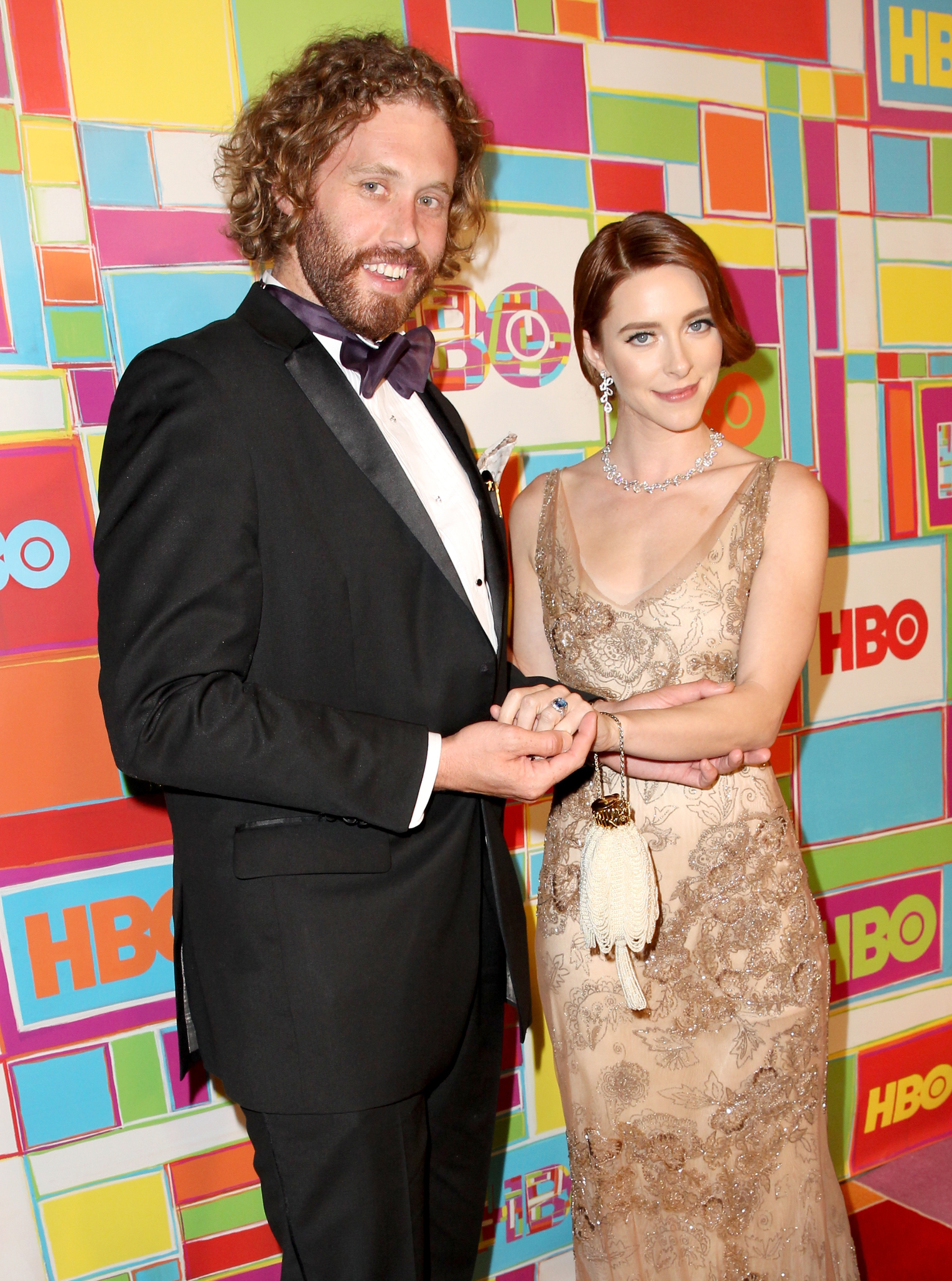Kate Miller and T.J. Miller at event of The 66th Primetime Emmy Awards (2014)