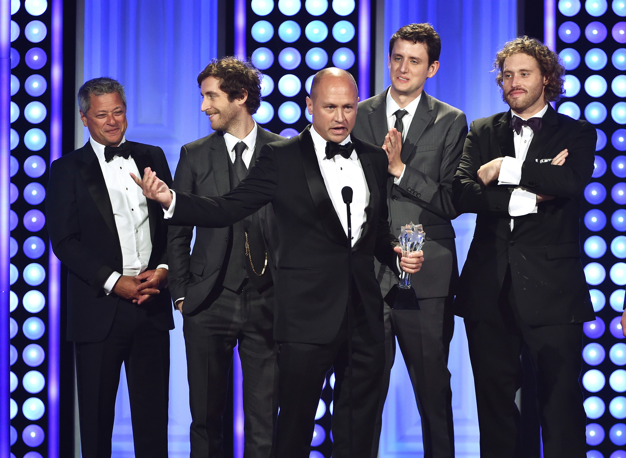 Mike Judge, Michael Rotenberg, Zach Woods, T.J. Miller and Thomas Middleditch