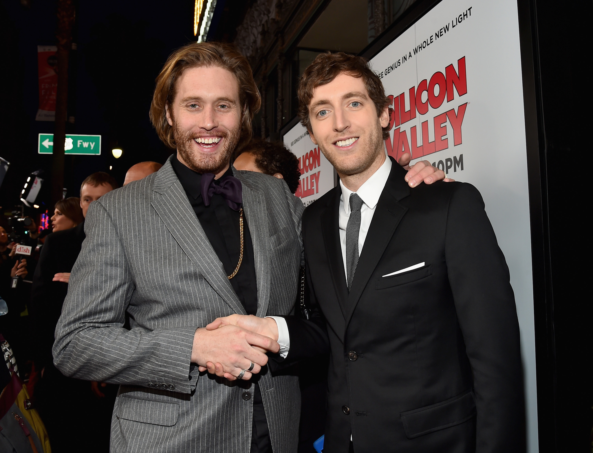 T.J. Miller and Thomas Middleditch at event of Silicon Valley (2014)