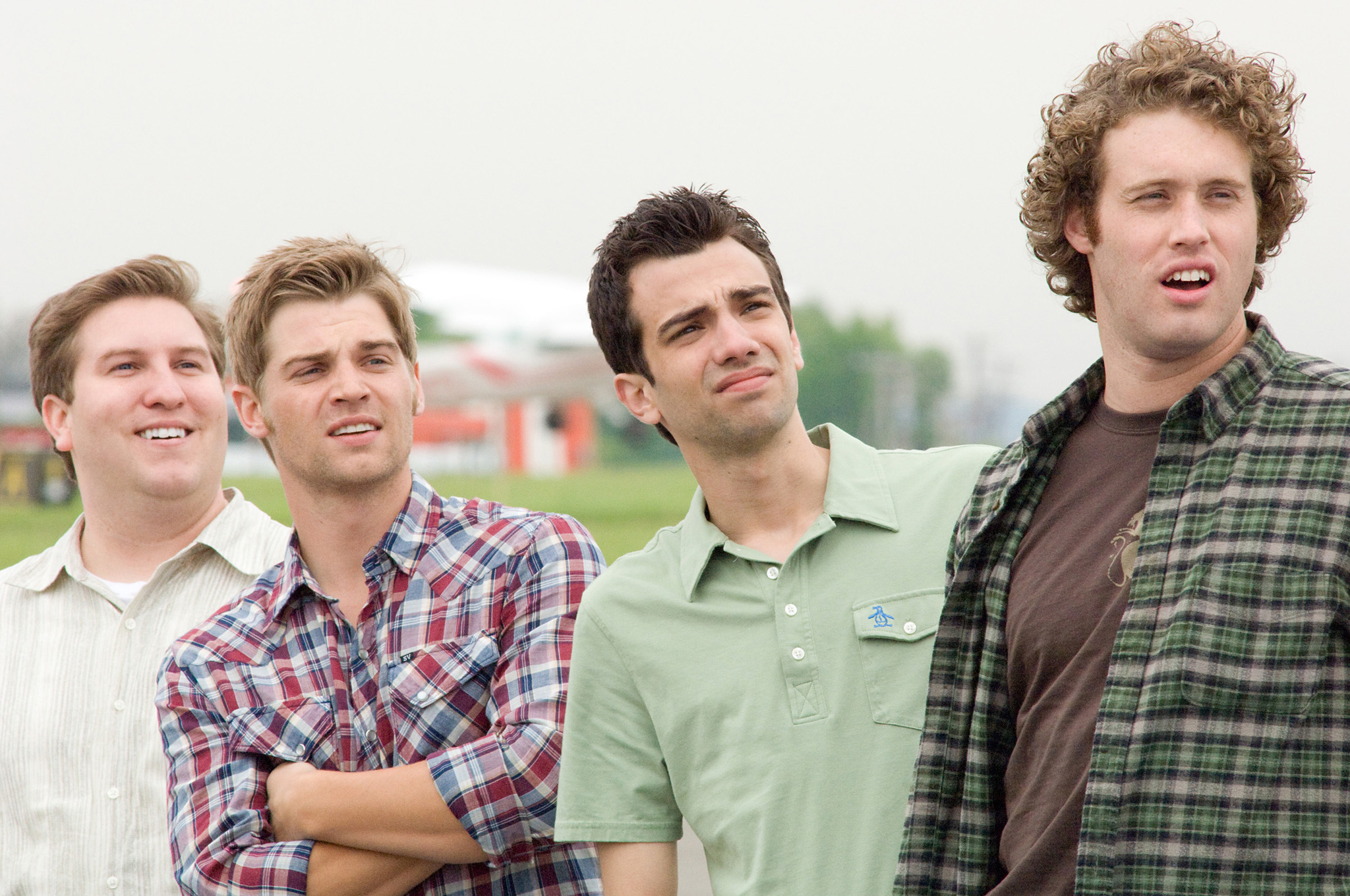 Still of Jay Baruchel, Mike Vogel, Nate Torrence and T.J. Miller in She's Out of My League (2010)