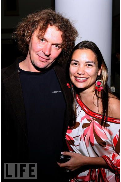 Stephanie Caleb with Goran Dukic at premiere Of 'Wristcutters: A Love Story'
