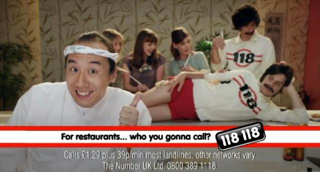 Still of Junichi Kajioka in 118 118 TV advert, sushi version