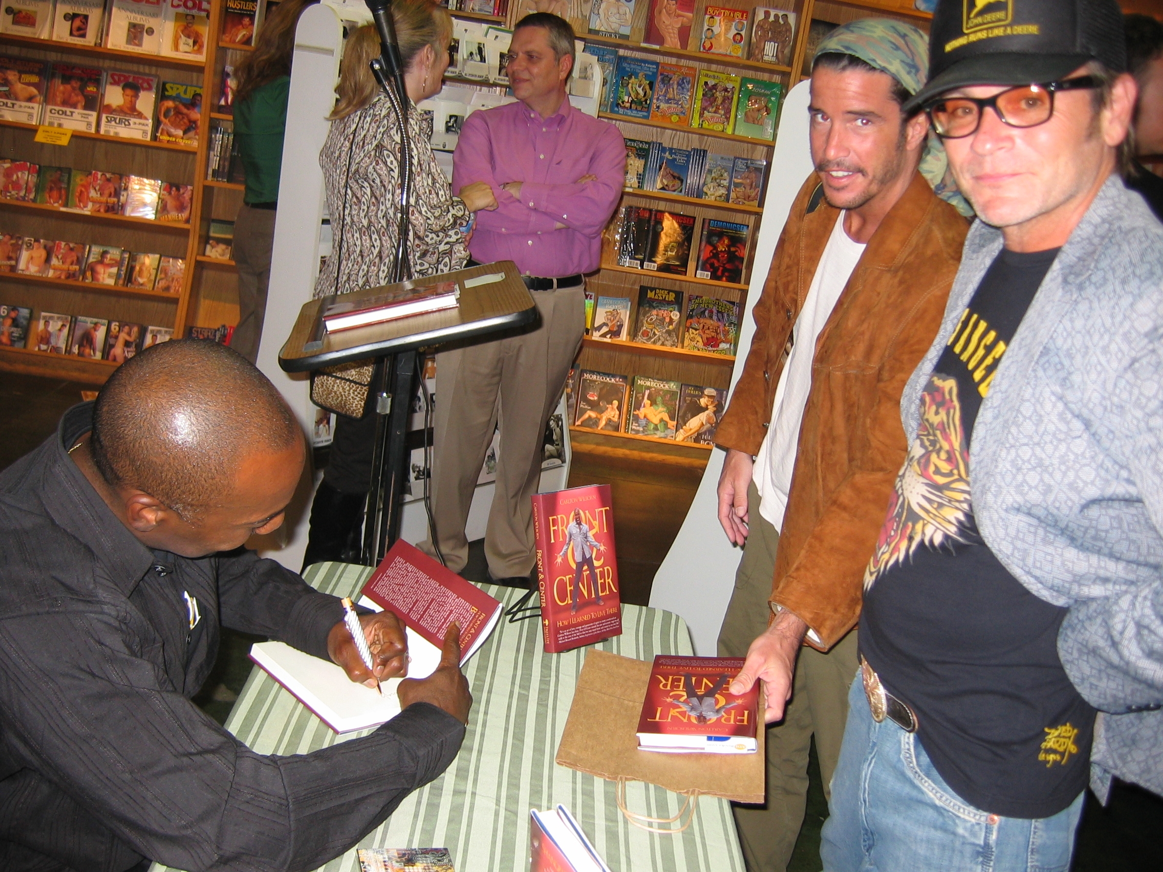 Carlton at the book signing for the debut of his autobiography Front & Center - How I Learned To Live There.