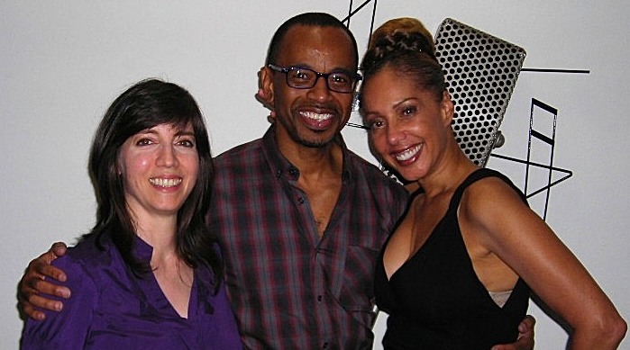 Christine with Rudy Gaskins and Joan Baker - Voiceover Master Immersion Class on Nov 10, 2012 at Creative Media Recording Studios, Cypress CA.