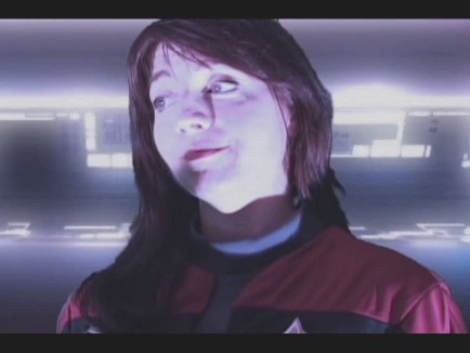 As Captain Alexia Mandell in the pilot 'Dark Frontier'.