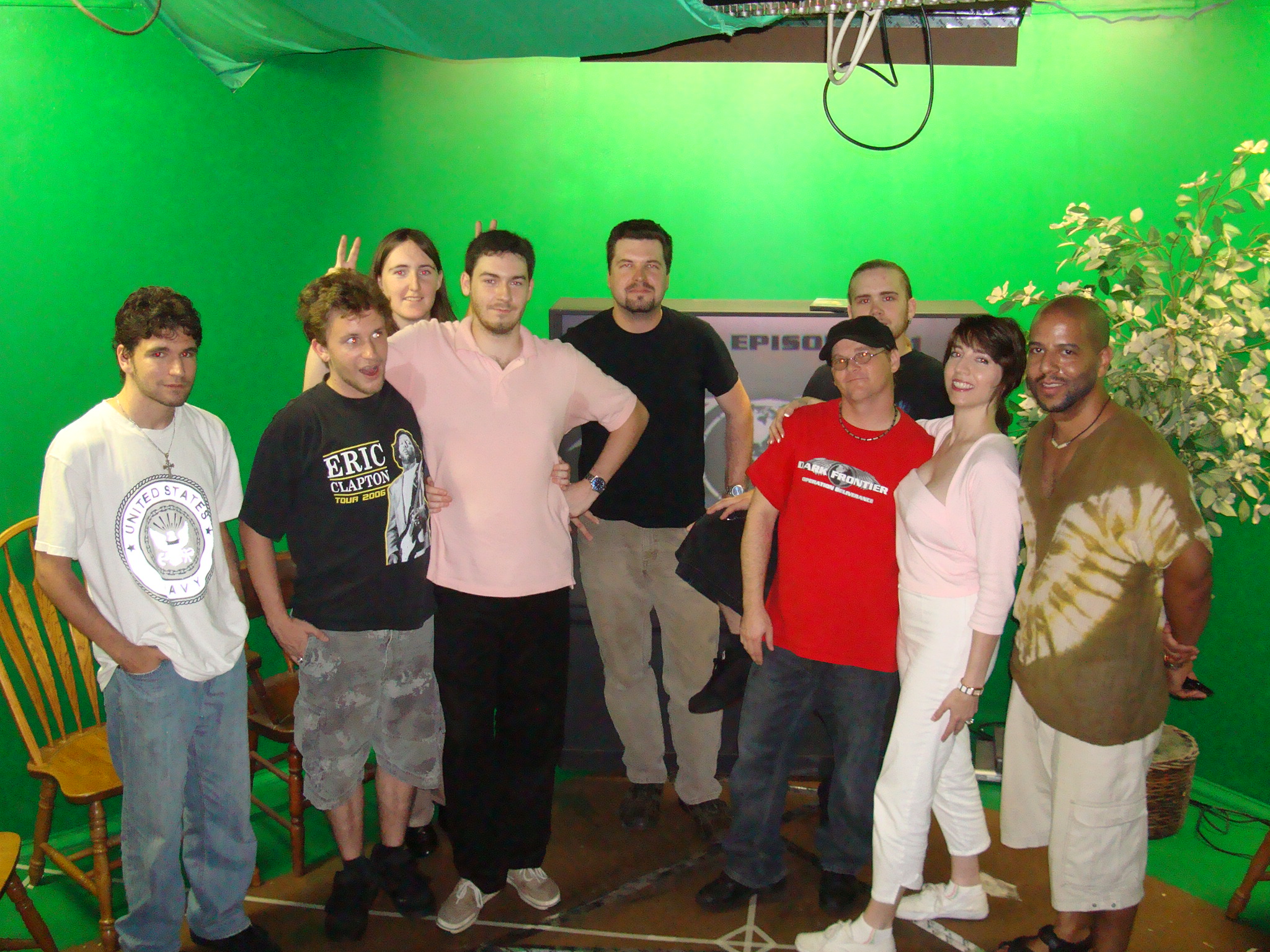 The cast and crew of Dark Frontier (production company: www.triple-fictionproductions.net)