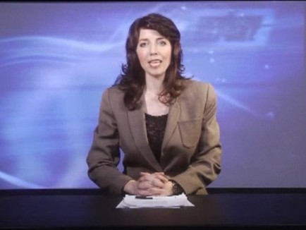 As the newscaster in the satire 'The Exposition Report' (deleted scenes)