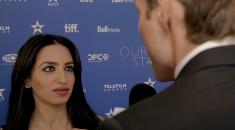 Interview on the red carpet with POList.TV - Canada's Stars of the Award Season in Los Angeles