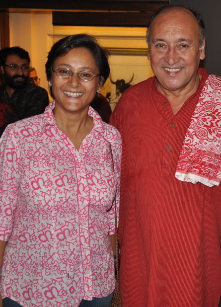 With Victor Banerjee before working with him on The Children Of War/ The Bastard Child.