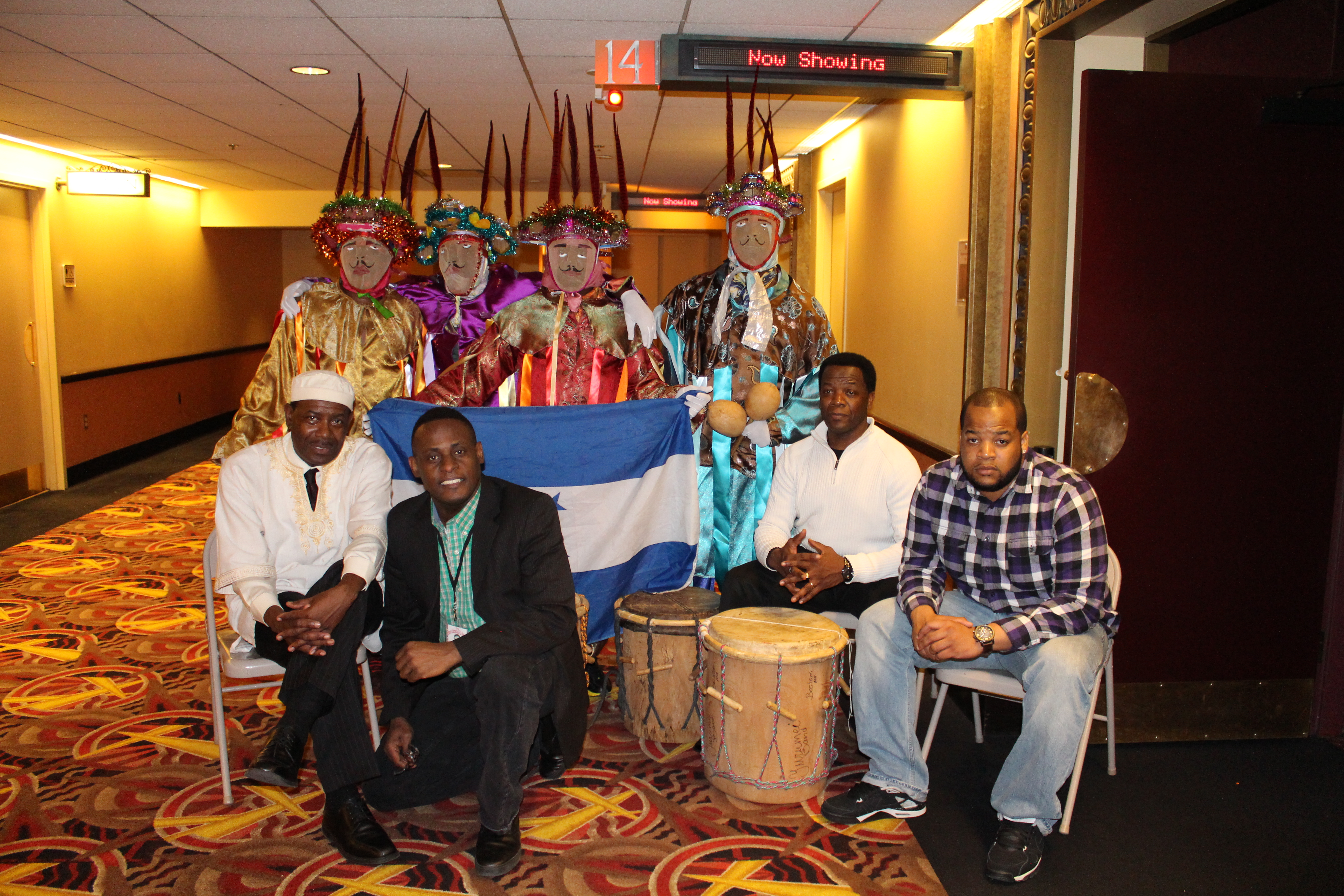 Screening Of Garifuna In Peril in Boston Patrick Jerome and representative from the Honduran Community