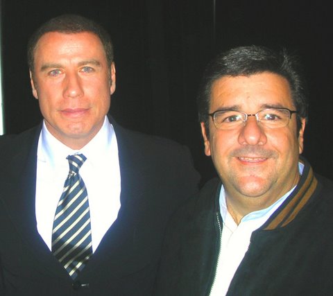 with John Travolta at Tribeca Film Festival