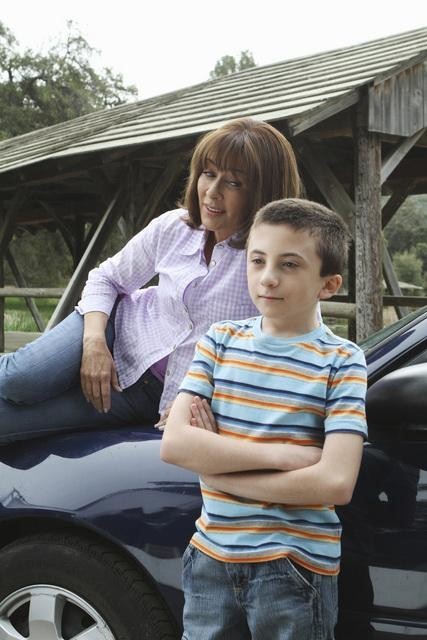 Still of Patricia Heaton and Atticus Shaffer in The Middle (2009)