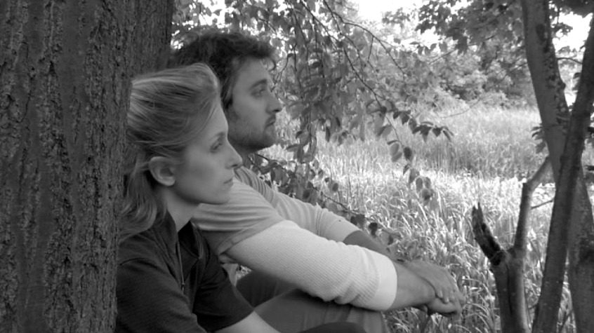 Whisper Me a Lullaby production still with Wyatt Kuether and Christina Vinsick