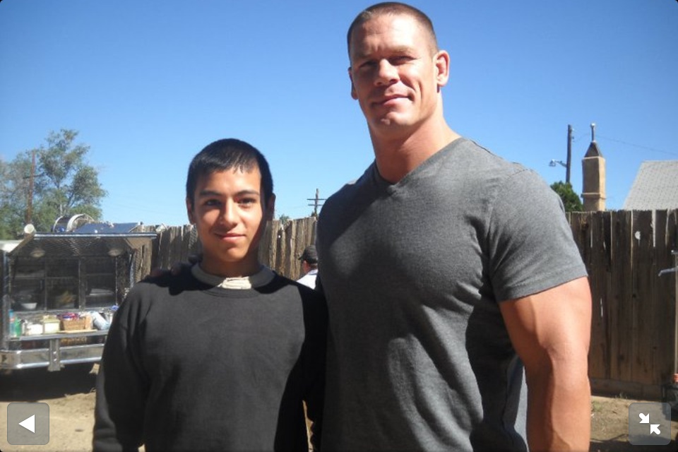 Ray and John cena filming The Reunion