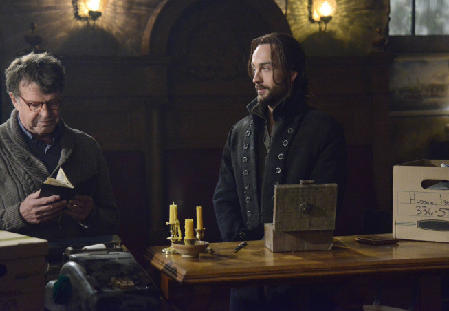 Still of John Noble and Tom Mison in Sleepy Hollow (2013)