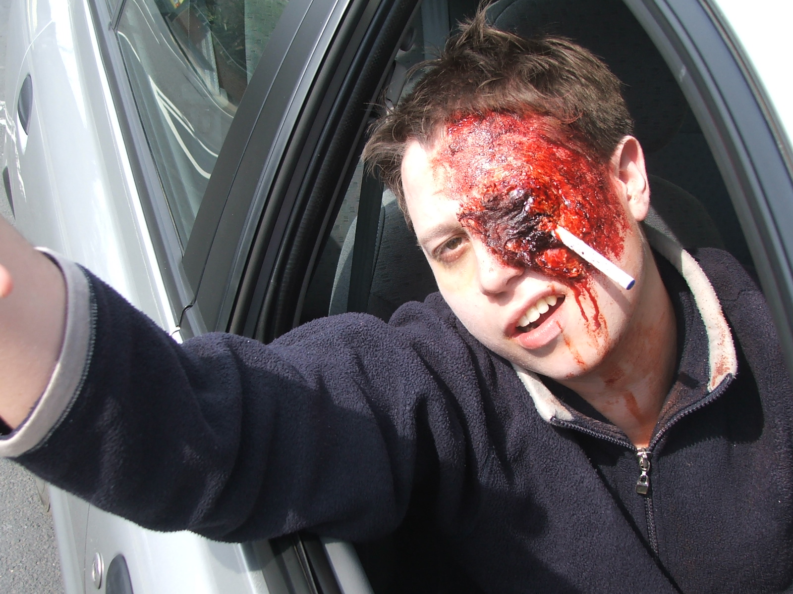 Jason Impey as a zombie from the film Colin