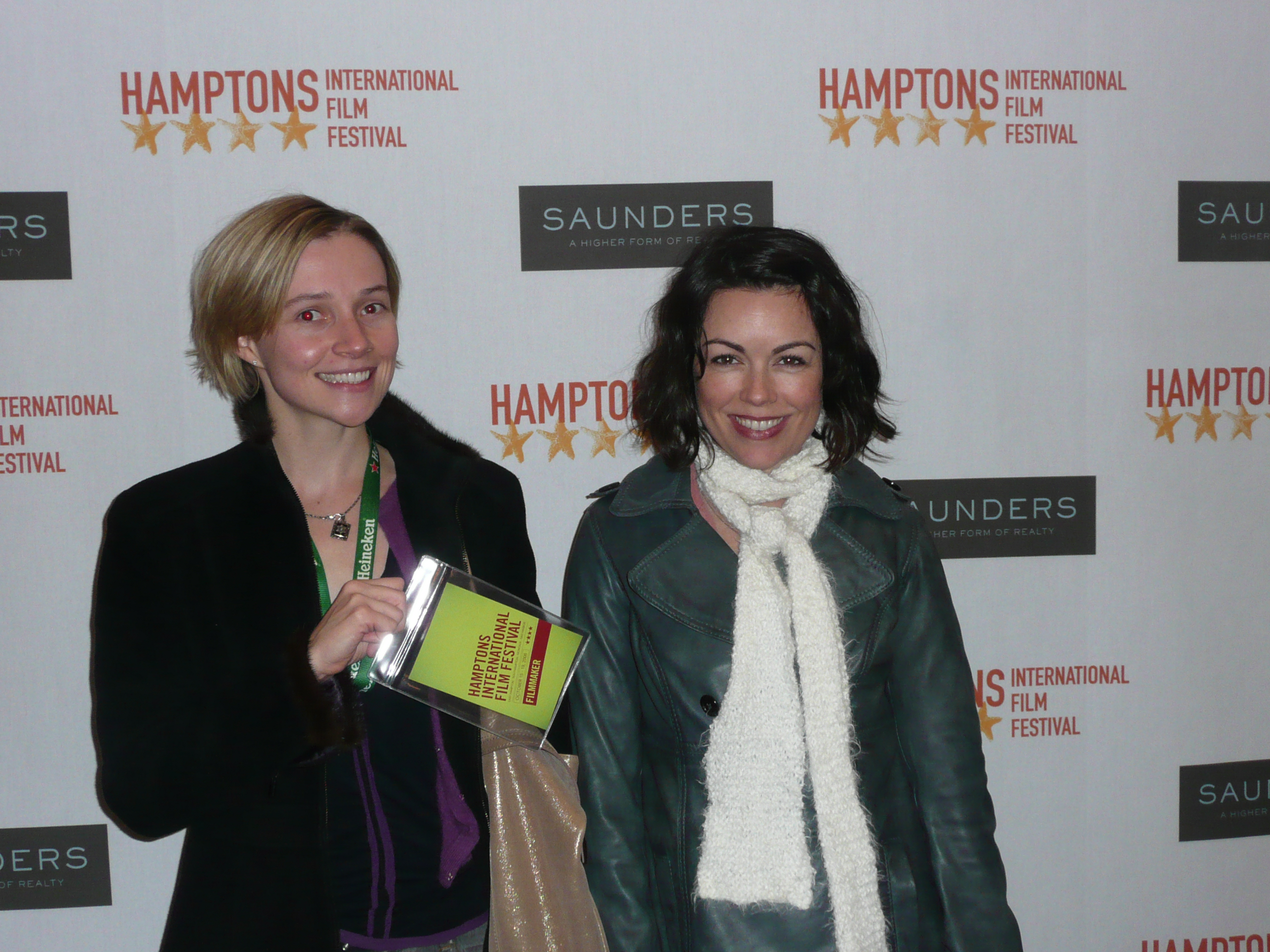 Julia Kotts, director & Anne Richardson at the Forget My Name screening, Hampton's Film Festival.
