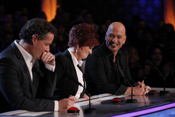 Still of Howie Mandel, Piers Morgan and Sharon Osbourne in America's Got Talent (2006)