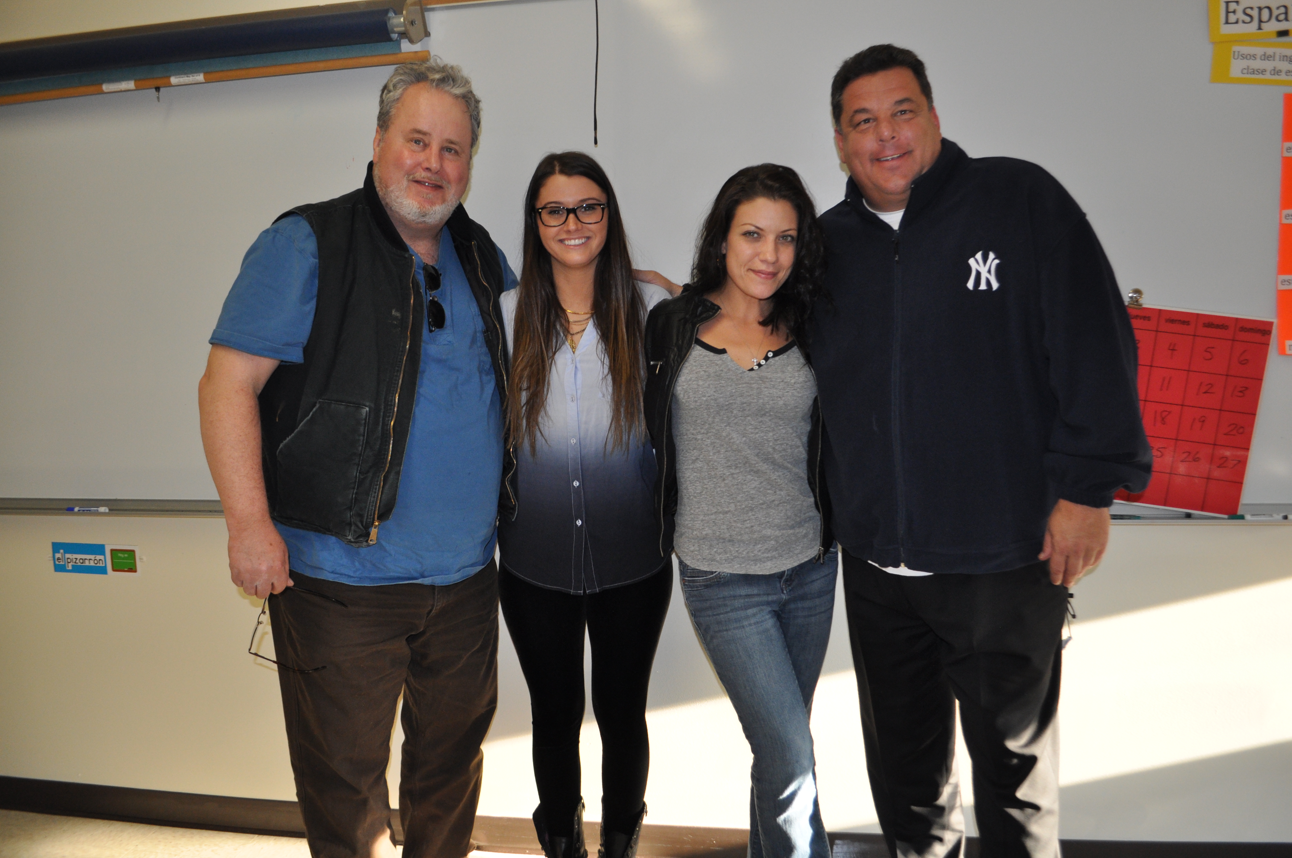 Courtney Baxter, Adam LeFevre, Tiffany Shepis, Steve Schirripa on the set of 