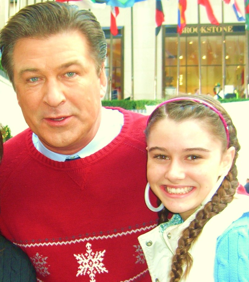 Courtney Baxter with Alec Baldwin, Rockefeller Center set of 