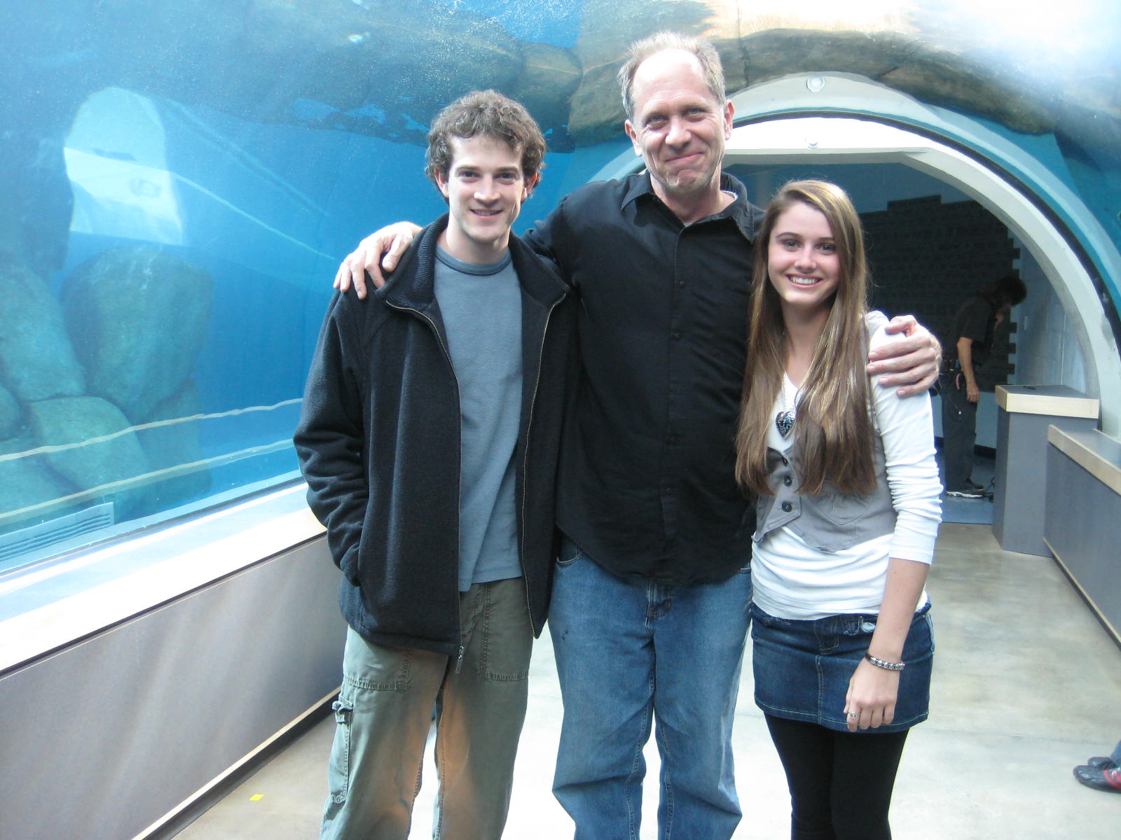 Courtney Baxter, Gary Grieg and AJ. Pittsburgh Zoo & PPG Aquarium commercial. October 7, 2008.