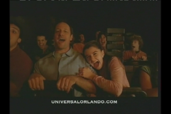 Courtney Baxter and Brian Sullivan in Universal Orlando commercial.