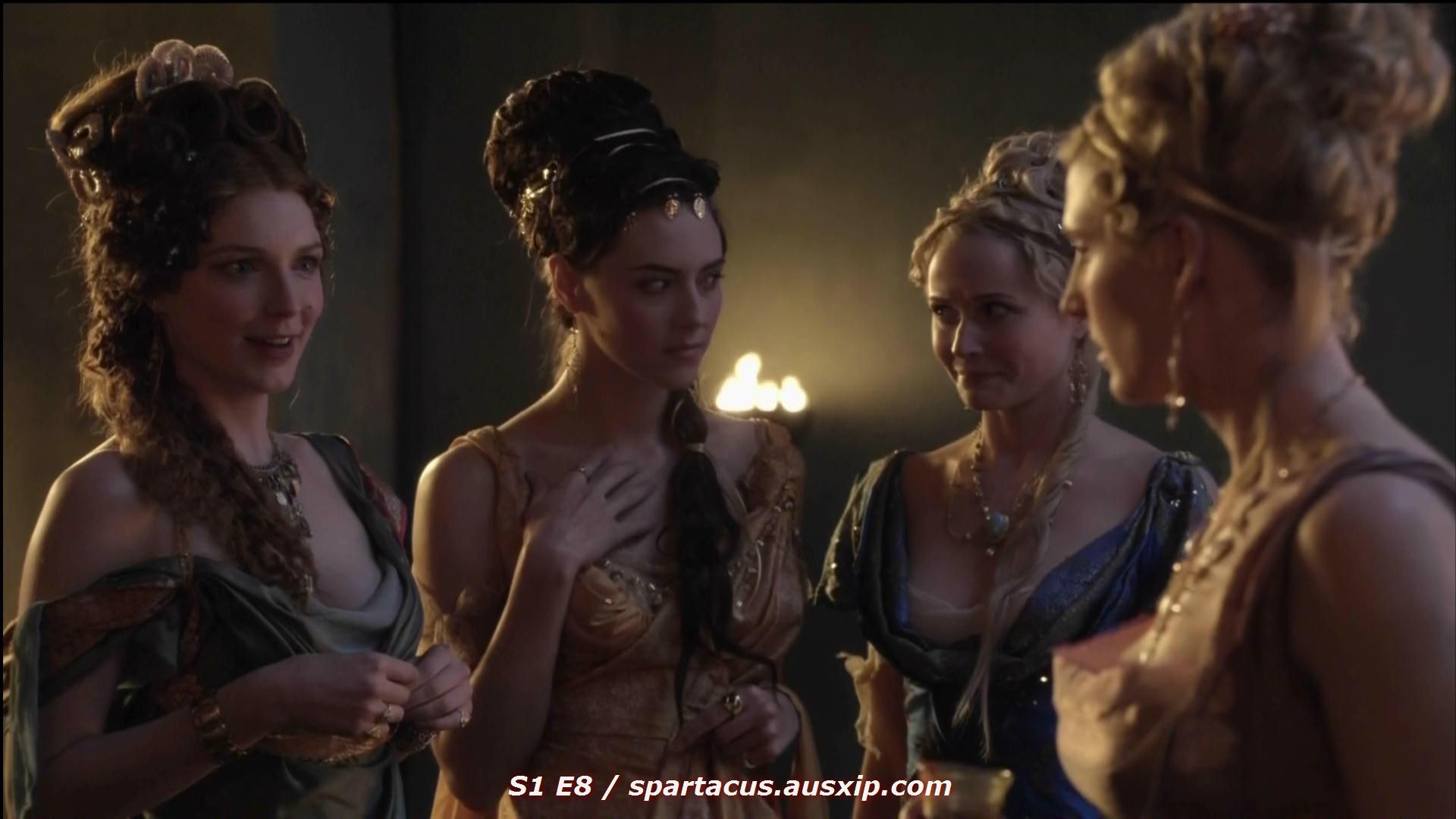 Caecilia, Aemilia, Licinia and Illythia in Spartacus:blood and sand