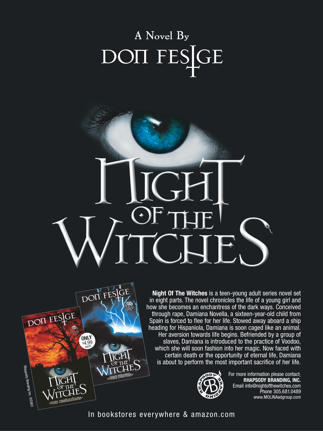 Night Of The Witches Series Written by Don Festge